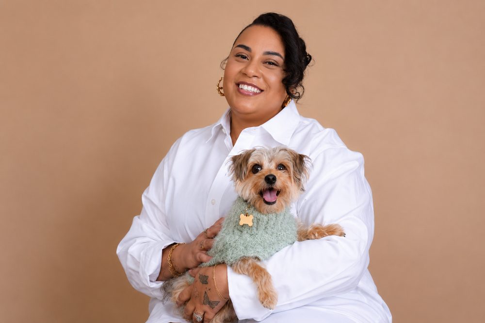 Tyona, founder of TNT Lifestyle, with Lulu.